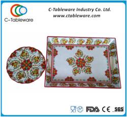melamine tray and plate