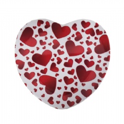 Valentine's Day heart shaped melamine 7.8